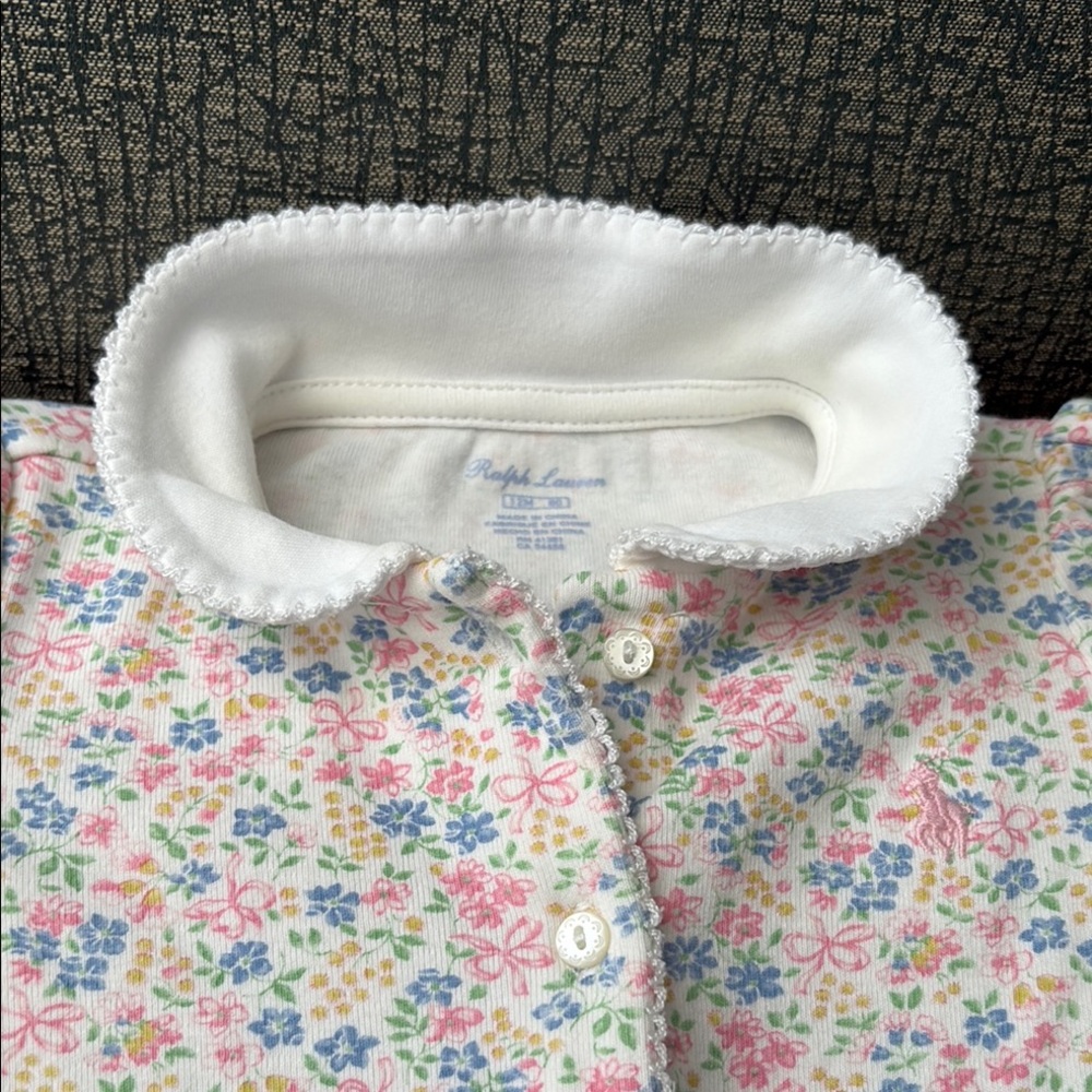 Ralph Lauren Floral Kids Pajamas - Pink, Blue, Yellow